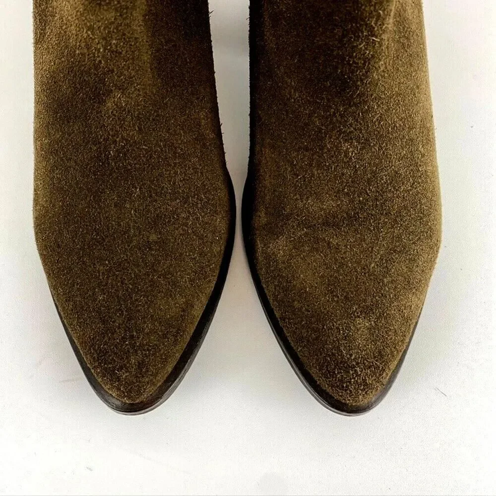 Steve Madden Womens‎ Size 8.5 Prezzie Boots Brown 100% Leather Suede Boho